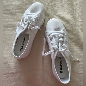BRAND NEW Superga Platform White Sneakers